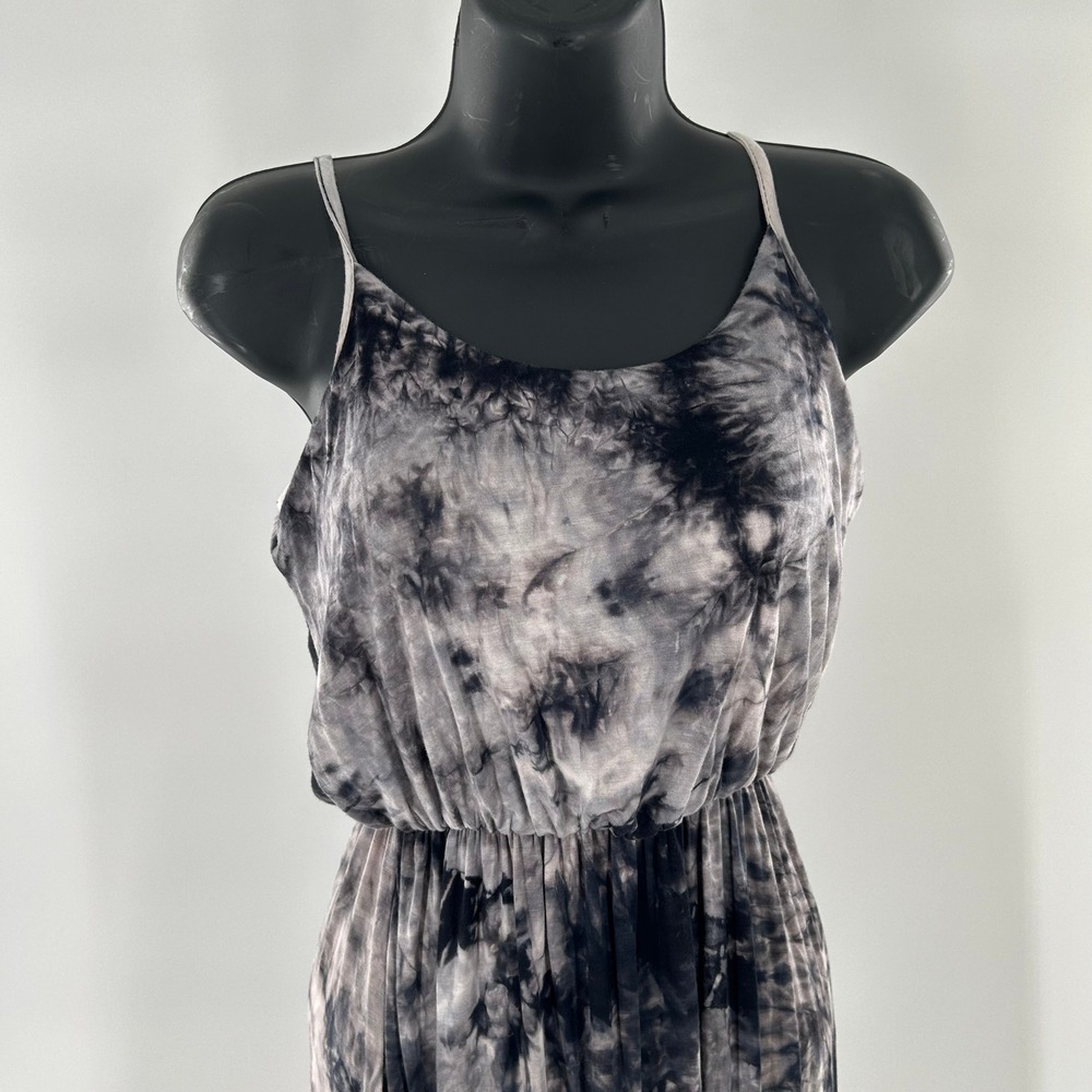 Olivia Rae Tie Dye Maxi Dress Spaghetti Strap Elastic‎ Waist Flowy Womens XS - Picture 2 of 11